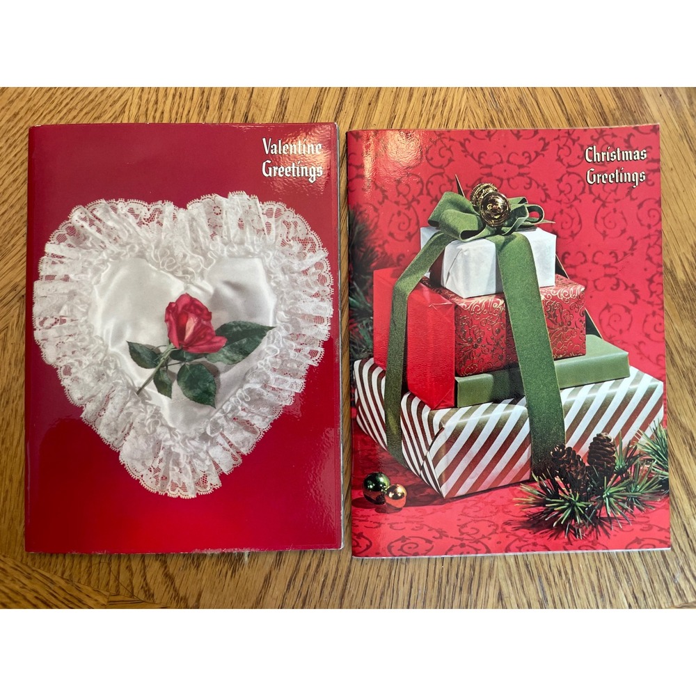 Vintage Ideals Valentine 1959 Christmas 1968 Greetings Booklets Ephemera Set